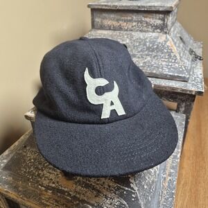 Tyler the Creator Chromakopia Black Wool Hat Leather Strap CA Logo Baseball Cap